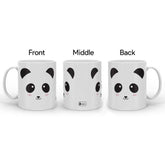 Indigifts Half-N-Half Panda Printed Kids Coffee Mug